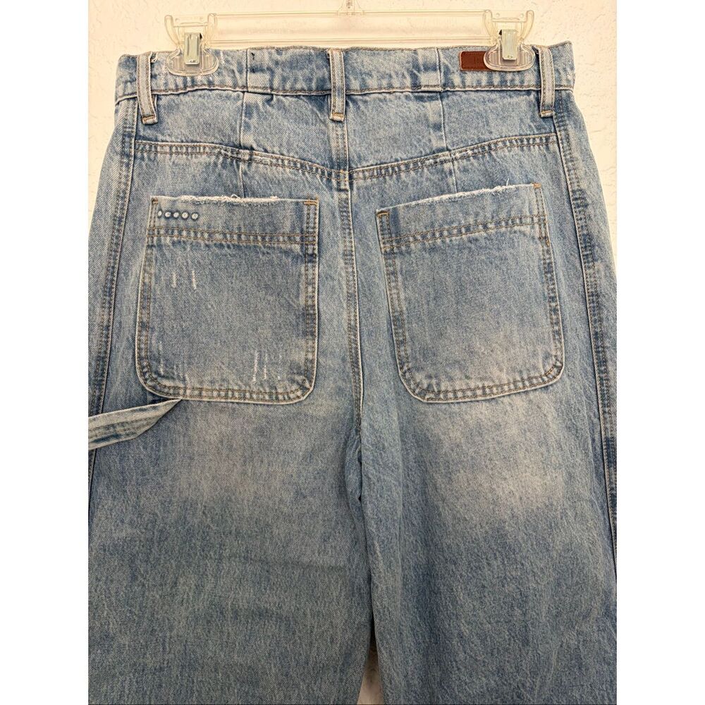 BLANKNYC “In Your Face” High Waist Barrel Leg Carpenter Jeans Light Wash Size 28 - Picture 9 of 12